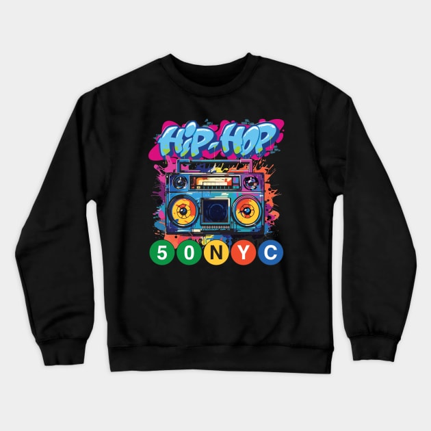 HIP-HOP 50 NYC Crewneck Sweatshirt by JP